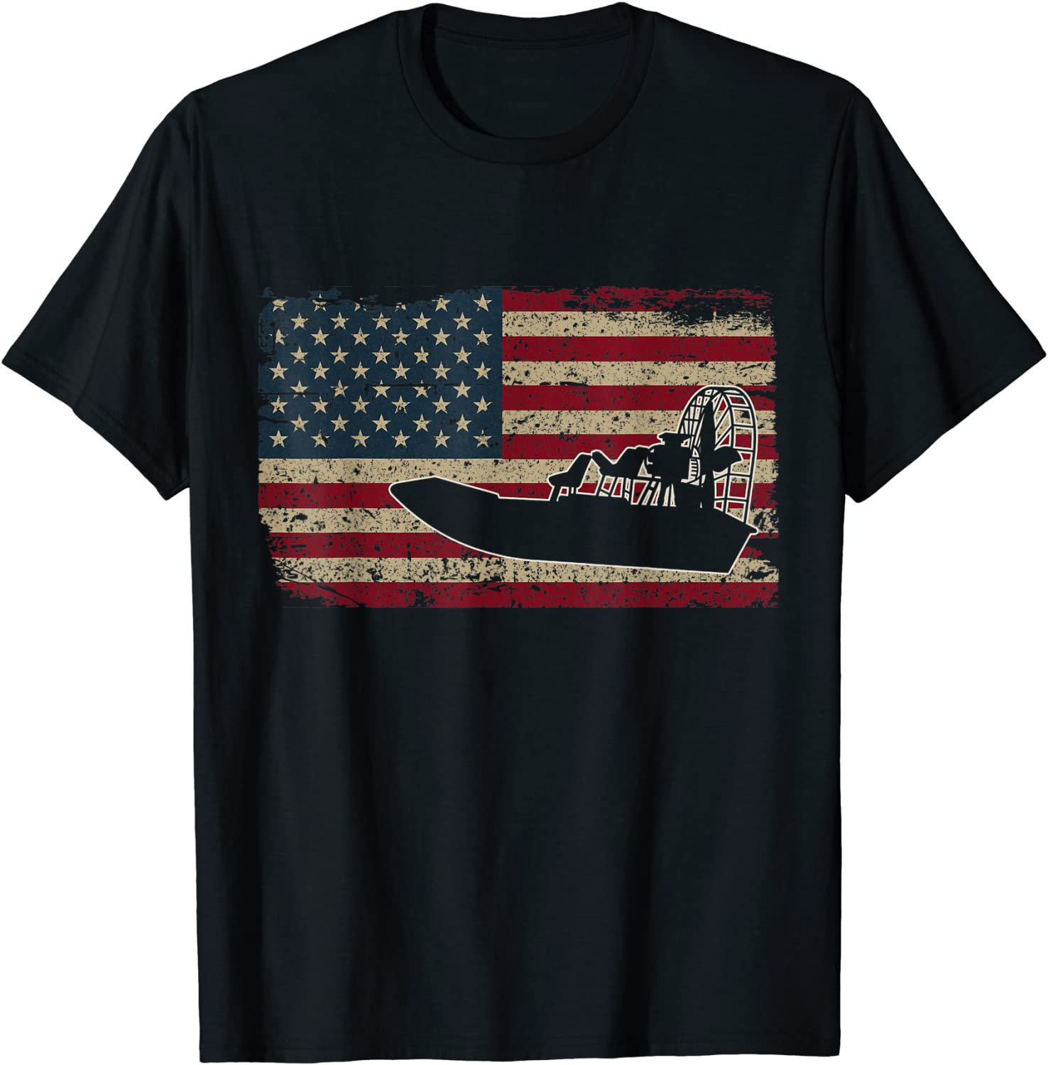 Airboat America Flag I Patriotic Airboat Captain Racing Gift