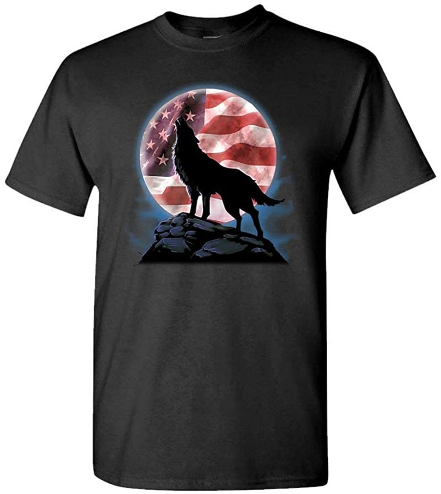 American Howl - Wolf Patriotic USA America
