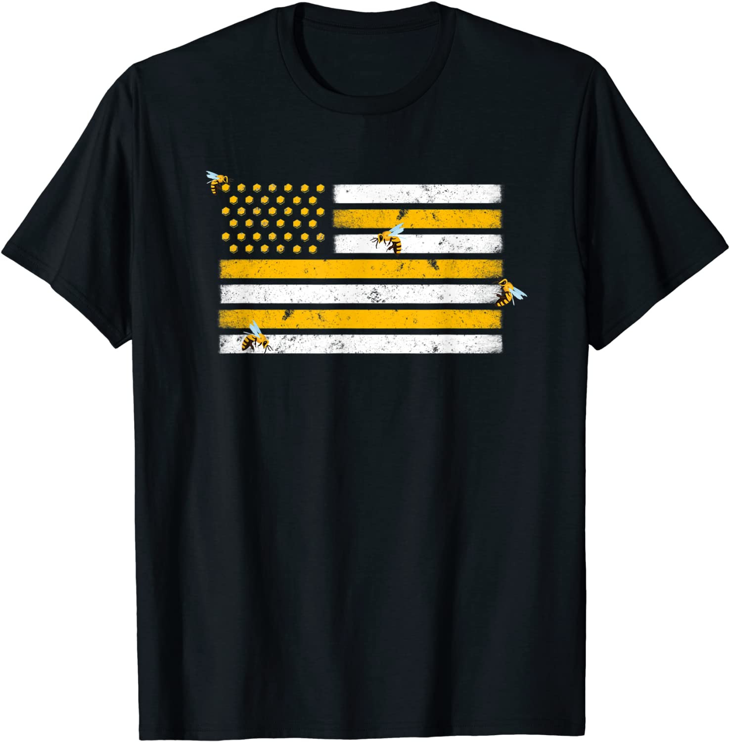 Beekeeper Patriotic American Flag Honeycomb