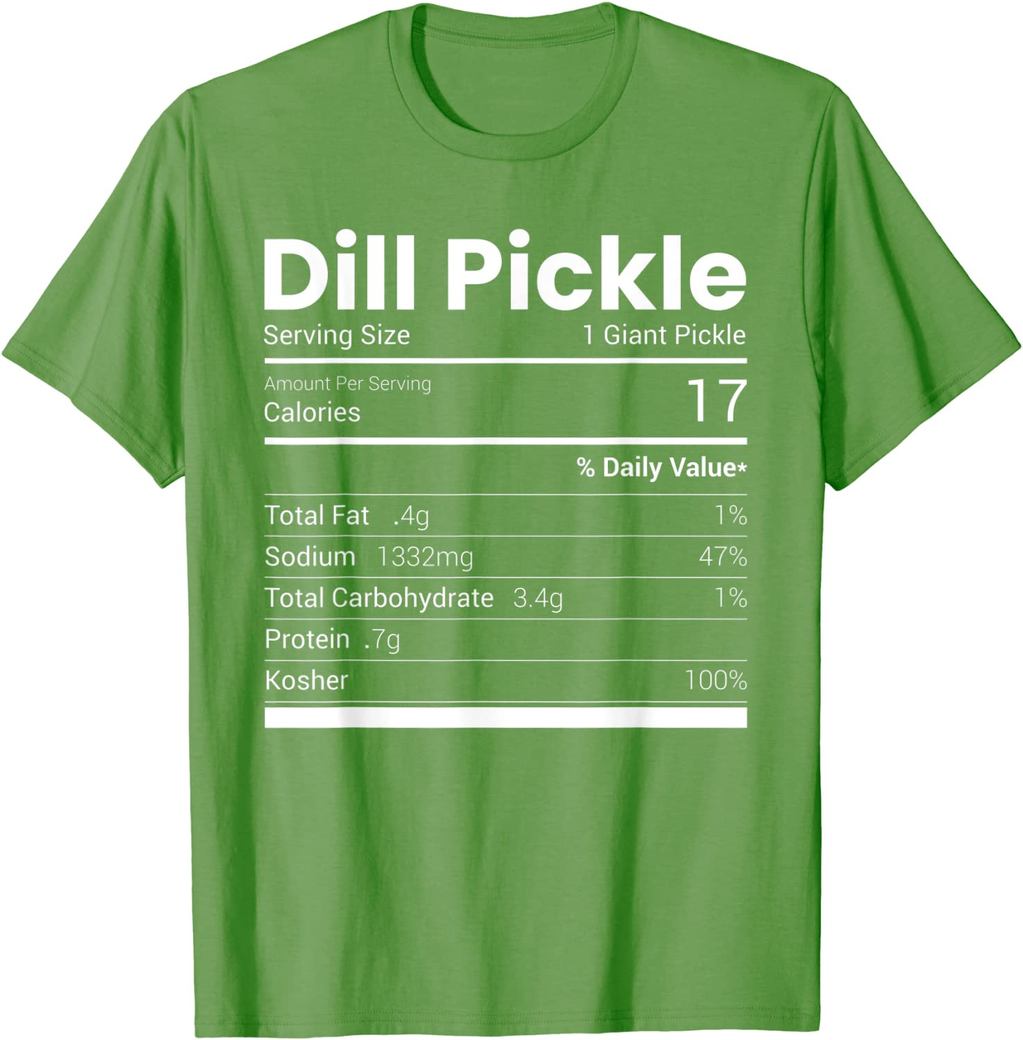 Dill Pickle Nutrition Facts