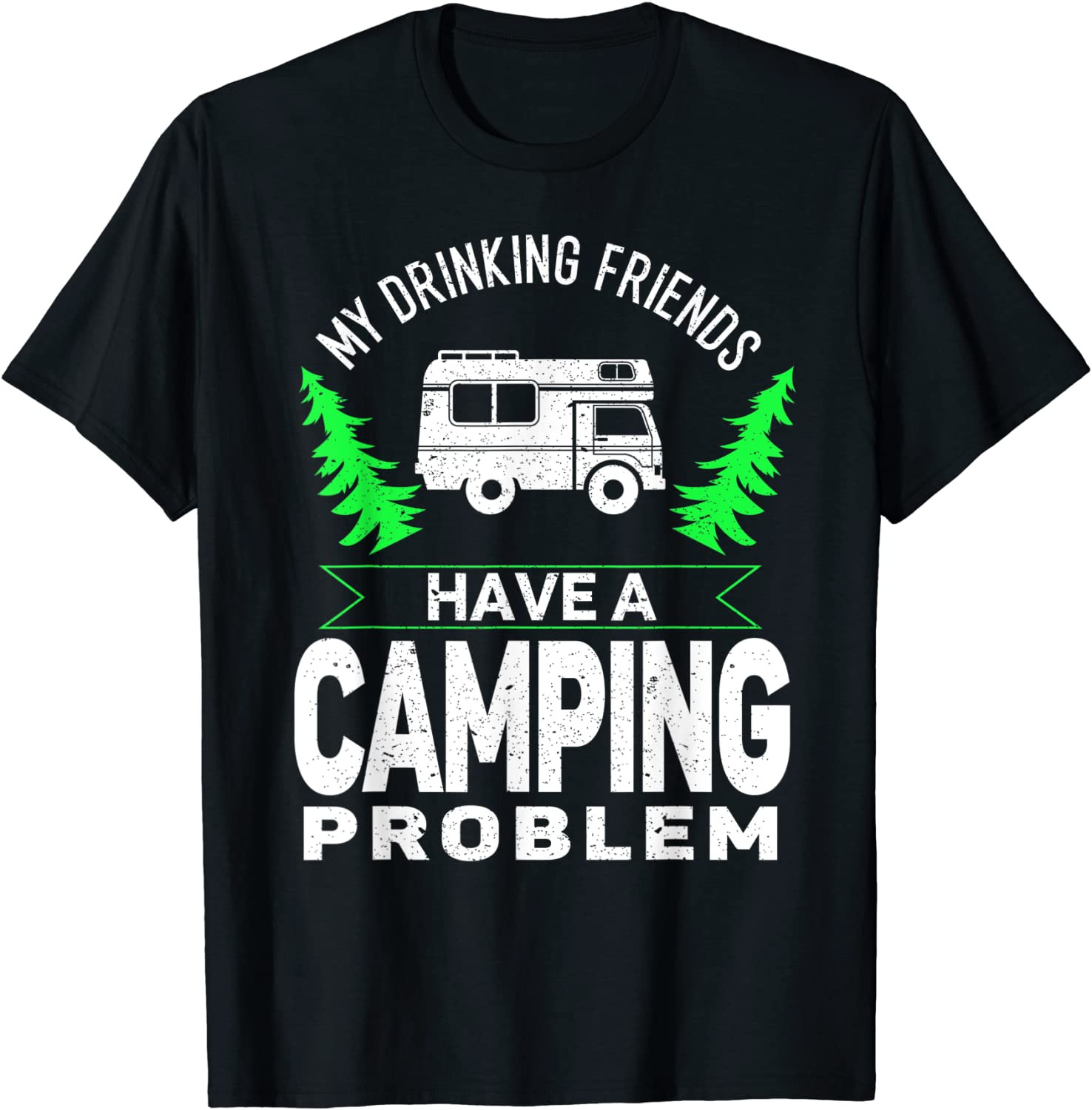 Drunk Friends Have A Camping Problem Drinking Beer