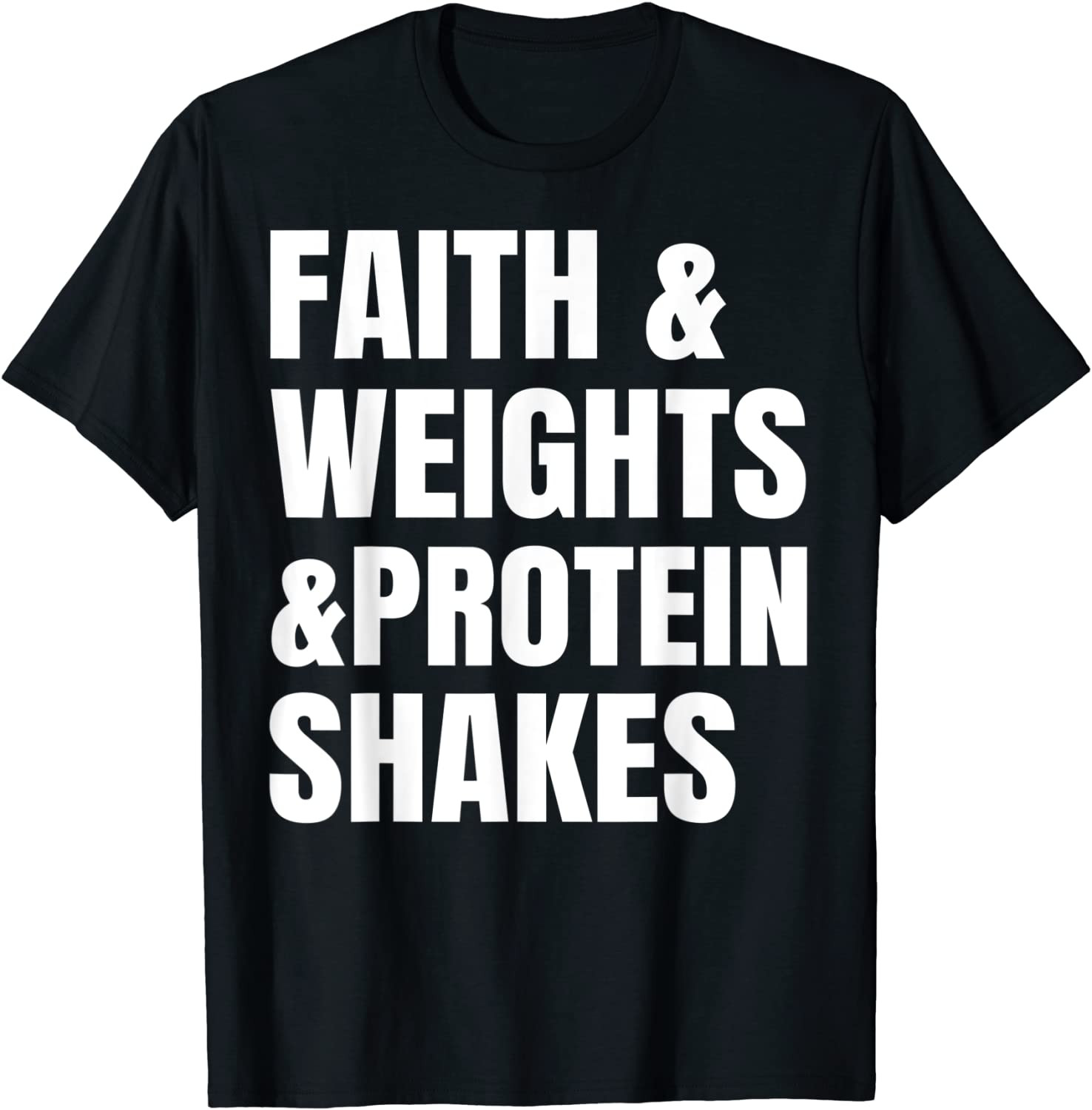 Faith Weights Protein Shakes Religious Bodybuilder 8660