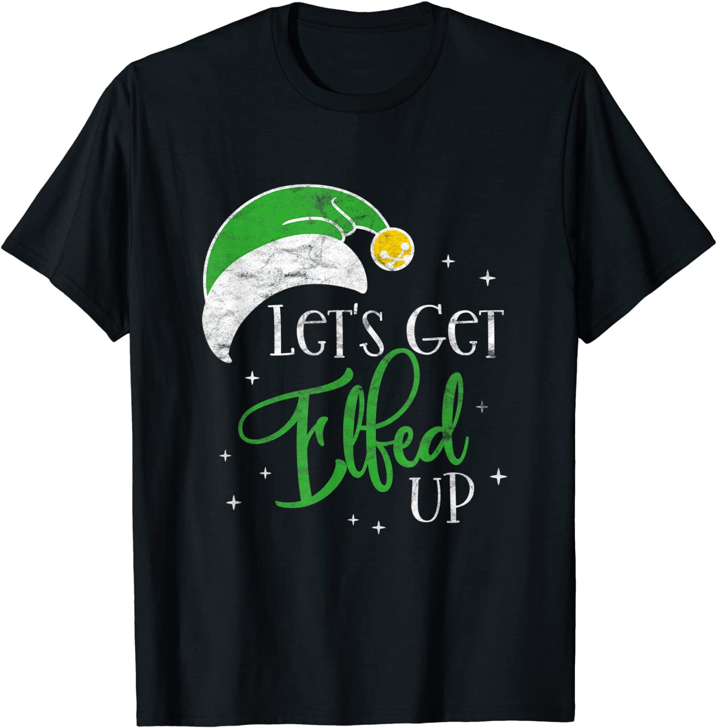 Funny Elf Drinking Team Christmas Party - Let's Get Elfed Up