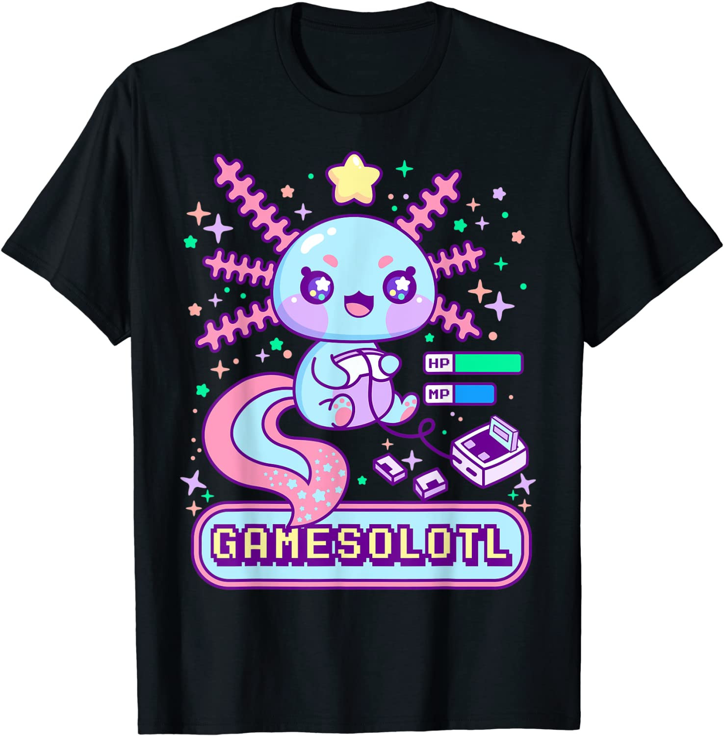 Gamesolotl Gamer Axolotl Kawaii Cute Anime Pastel Goth