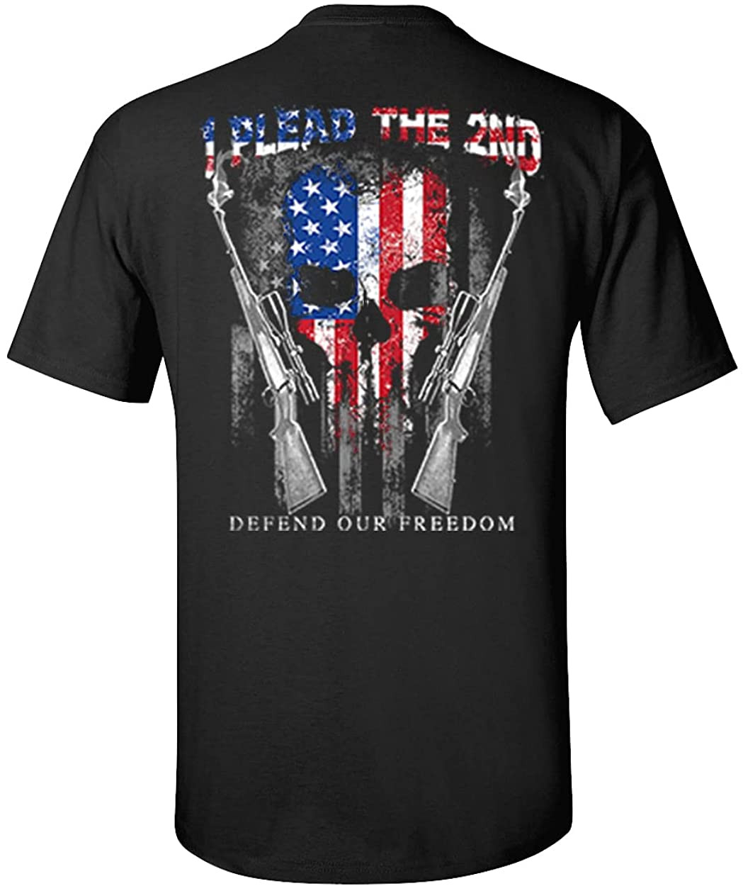 I Plead The Second American Flag Skull Defend Our Freedom