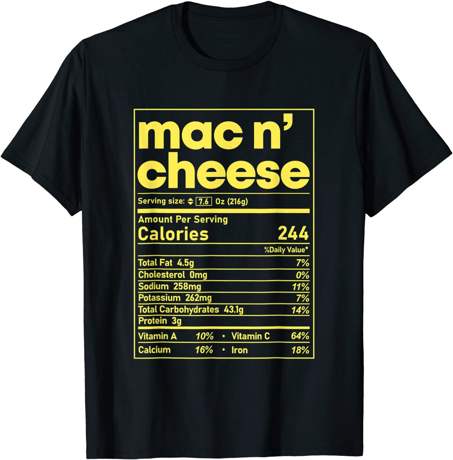 Mac And Cheese Nutrition