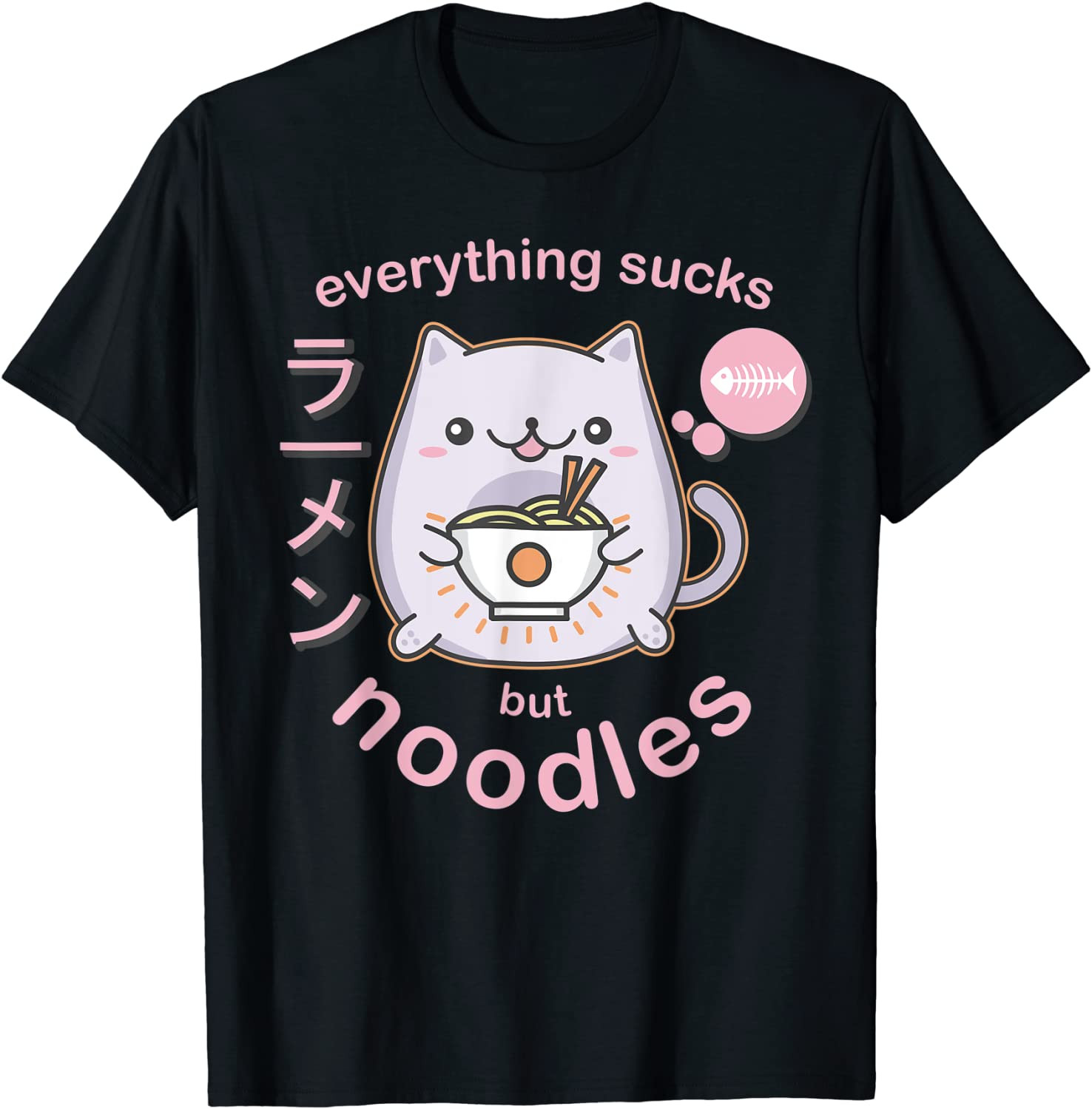 Pastel Goth Ramen Noodle Cat