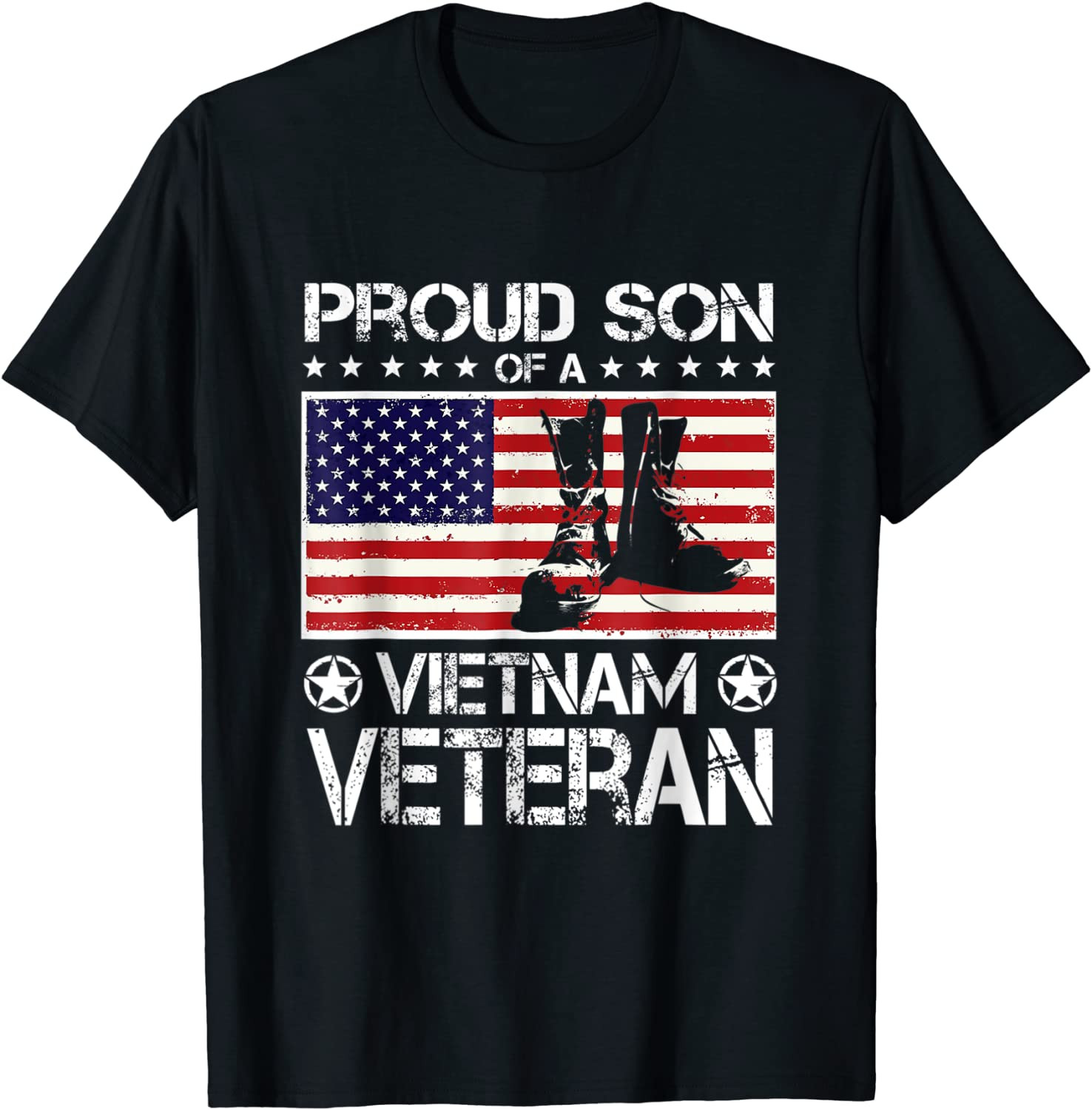 Proud Son Of Vietnam Veteran US Flag